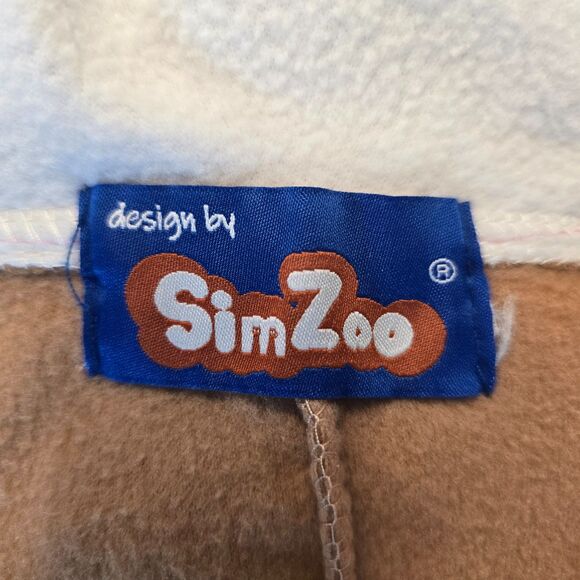 SimZoo adult unisex animal brown white pink tail large - Picture 5 of 6